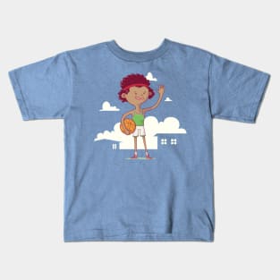 Basketball Boy Kids T-Shirt